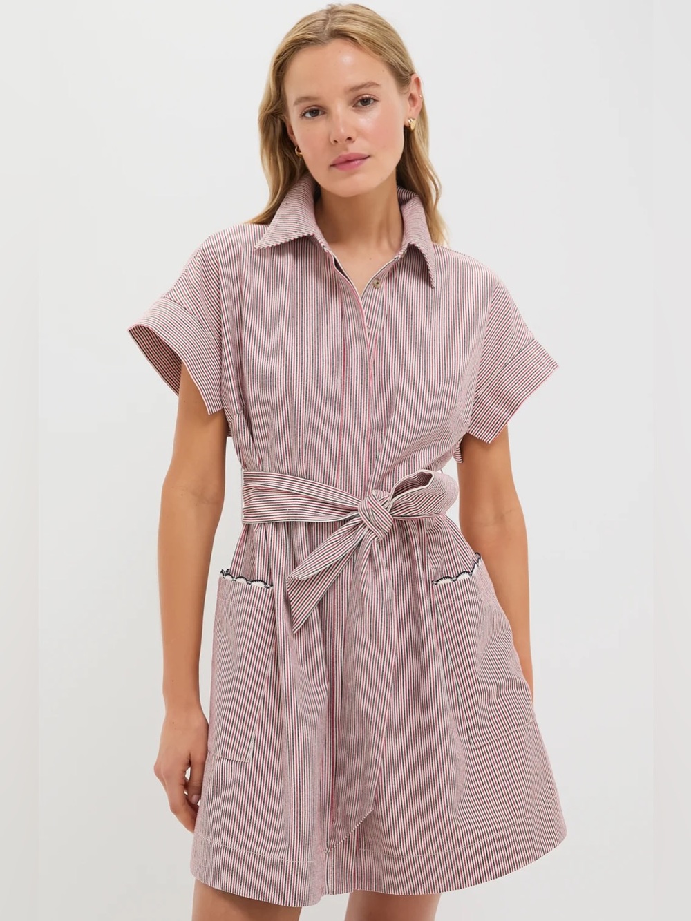 Tuckernuck Red and Blue Stripe Mini Ceci Dress